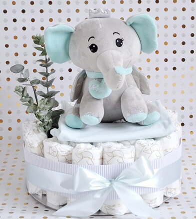 plienková torta pre chlapca