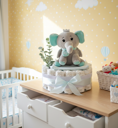 plienková torta pre chlapca