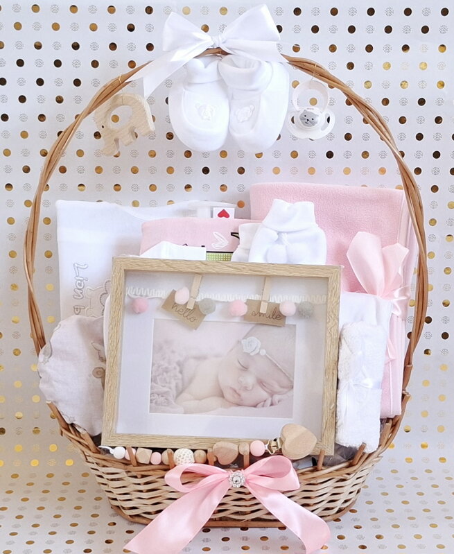 Darčekový košík pri narodení dieťaťa